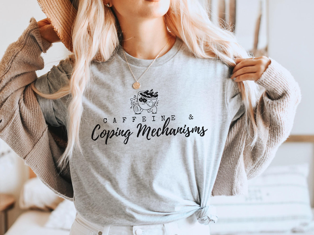 Coffee Addict Tee Shirt Cute Unisex Graphic Tee for Mental Health Awareness Neurodivergent Overstimulated Humor Cute Gift T Shirt Graphic Tee – Feel-Good Design · Trending Graphic Apparel