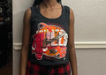 Vintage 80s Chicago Bulls Basketball 1996 NBA Finals black t shirt TankTop modeled size M Tank Top – Warm & Stylish · Trending Graphic Apparel