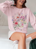 Cute Gardening Sweatshirt with Spring Flowers and Allium Garden Girlie Floral Mother39s Day Present for Mom Who Gardens Boho Garden Lover Sweatshirt – Aesthetic Look · Must-Have Style