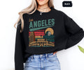 Retro Los Angeles Sweatshirt Vintage LA Jumper Distressed Cali Pullover Old School LA Sweater Hipster California Crewneck 70s LA Top Sweatshirt – Everyday Comfort · High-Quality Print