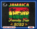 Jamaica Family Vacation 2025 Png Jamaica Vacay 2025 Matching Shirt Png Design Jamaica Family Trip Png Warning Family Trip In Progress Png Graphic Tee – Bold Style · Great Gift For Fans
