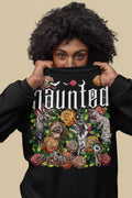 Haunted Goth Hoodie Monster Sweatshirt Ghost Boo Sweater Halloween Hoody Rose Spooky Jumper Gothic Graphic Tee Witch Garden Shirt Hoodie – Cozy Vibes · Trending Graphic Apparel