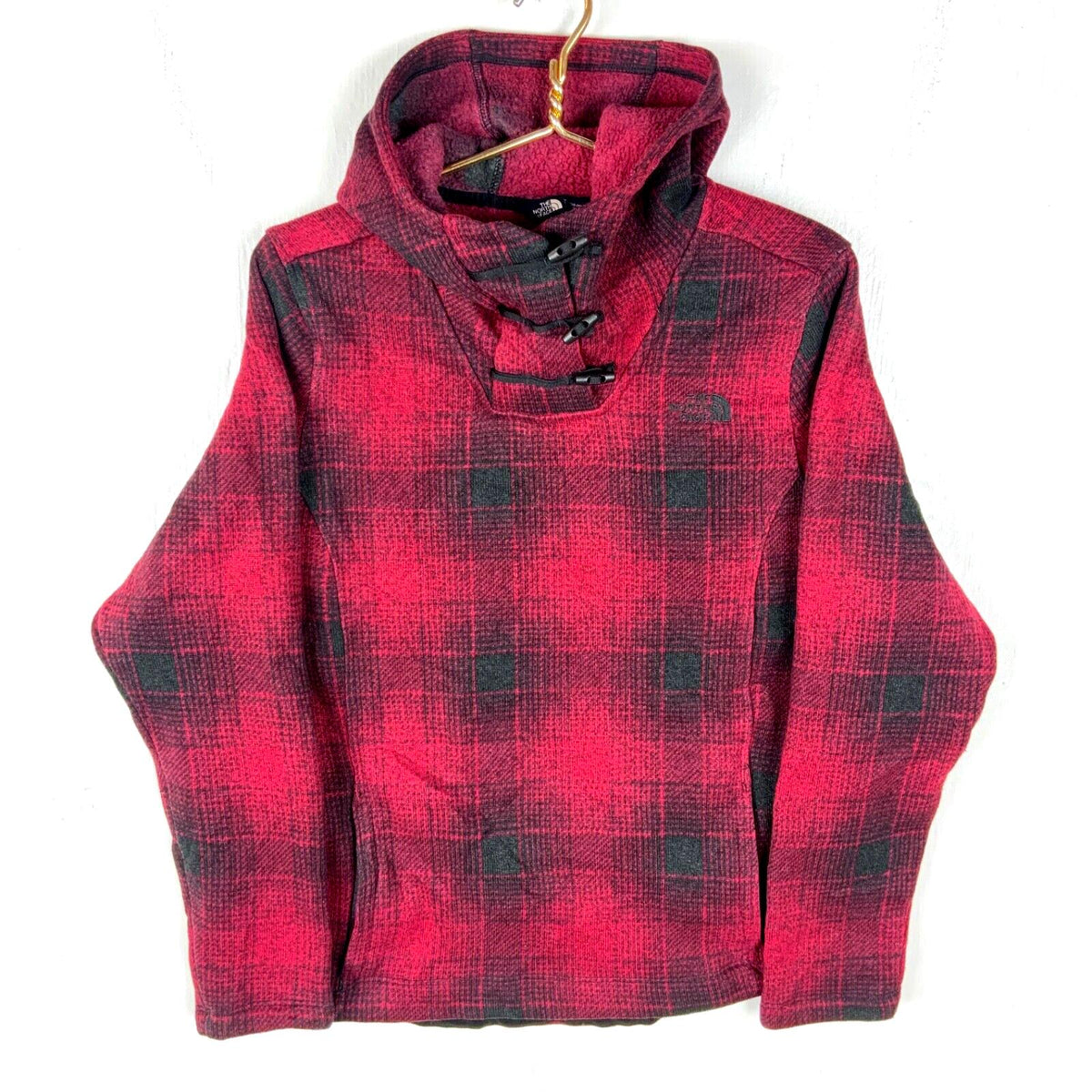 The North Face Crescent Fleece Sweater Jacket Womens XL Red Pullover Graphic Tee – Warm & Stylish · High-Quality Print