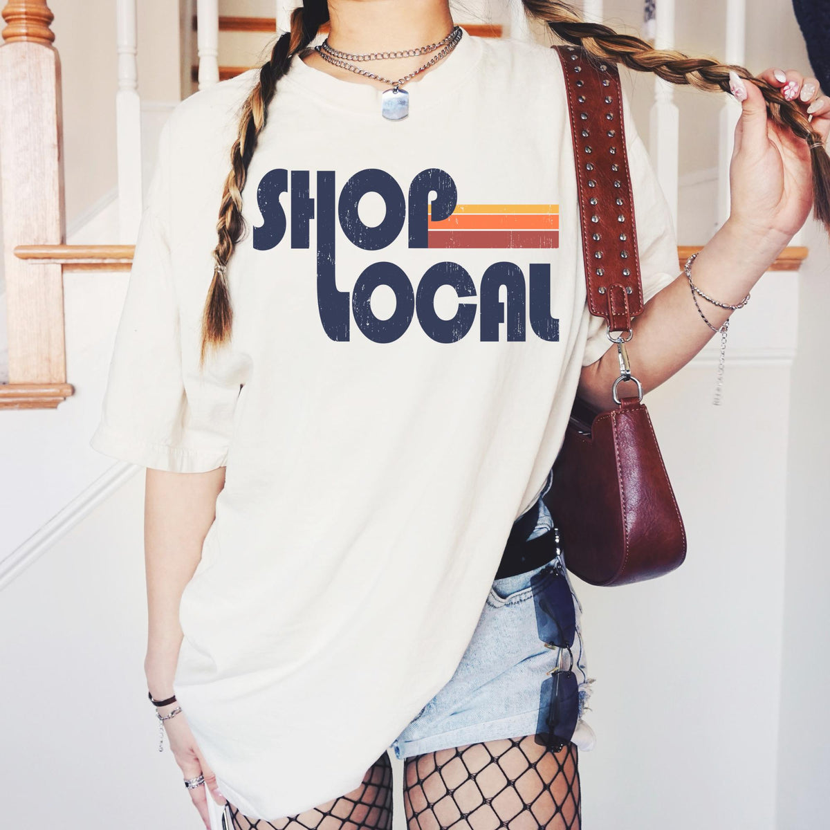 Shop Local Shirt Shop Small Shirt Support Small Business Graphic Tshirt Shop Local Tee Graphic Tee – Warm & Stylish · Trending Graphic Apparel