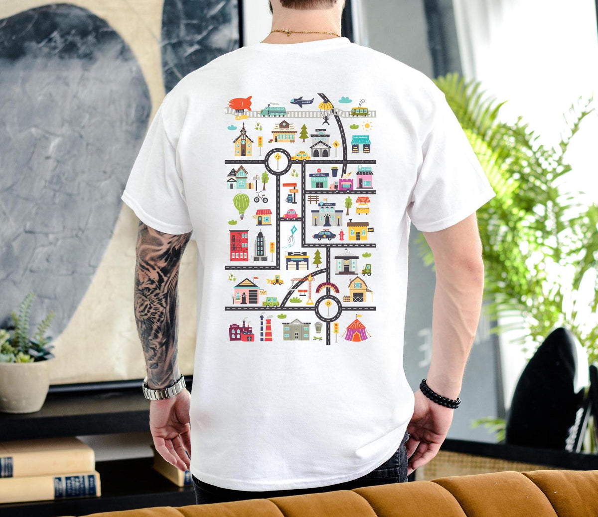 Papa Spielshirt mit StraenkartePerfekt fr gemeinsame SpielzeitGeschenk fr Vter zum Geburtstag oder VatertagPapa Geschenkidee Graphic Tee – Fan Favorite · Must-Have Style