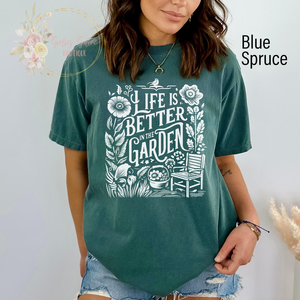 Life Is Better In The Garden Shirt Garden Gift Plant Lover Shirt Plant Shirt Plant Lady Shirt Gardening Gifts For Women Graphic Tee – Warm & Stylish · Perfect For Daily Wear