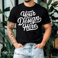 Men39s Black Bella Canvas 3001 Mockup Male T shirt Mockup 3001 Bella Canvas Shirt Model Mockup T Shirt Mockup Black Bella Canvas T Shirt Graphic Tee – Everyday Comfort · Must-Have Style