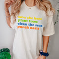Save The Bees Punch Nazis Environmentalist Shirt Anti Fascist Shirt Protest Shirt Anti Trump Shirt Graphic Tee – Fan Favorite · Perfect For Daily Wear