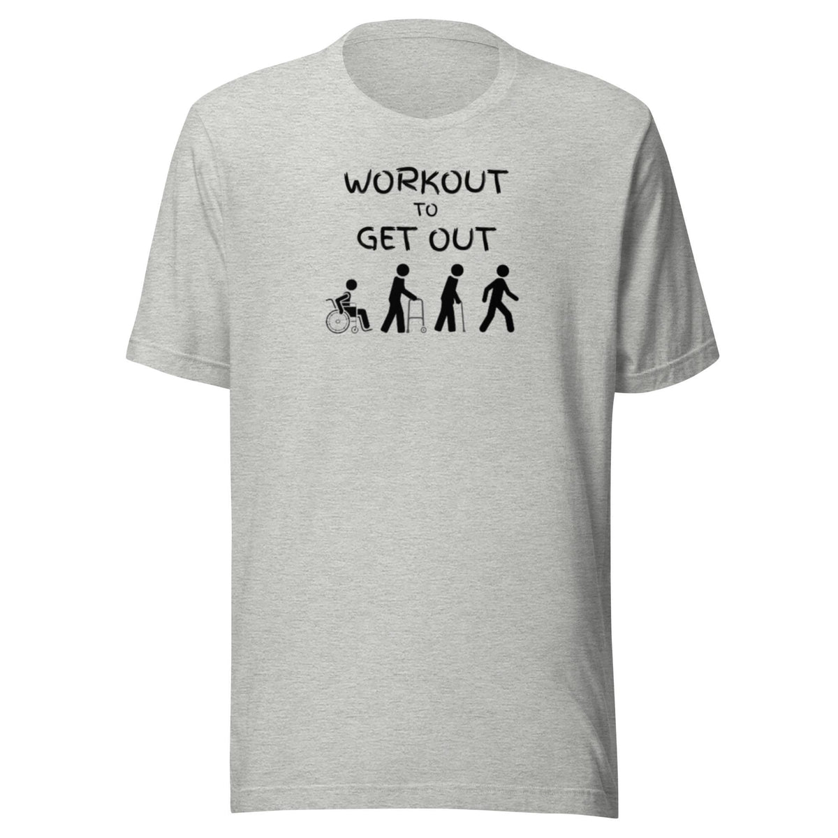 WorkOut to Get Out t shirt Healthcare T Shirt Nursing Homes Gift for Physical Therapists Motivation T Shirt Rehab T Shirt Graphic Tee – Bold Style · Perfect For Daily Wear