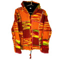 Grandma Knit Wool Sweater Womens Medium Orange Full Zip Pattern Graphic Tee – Cozy Vibes · High-Quality Print