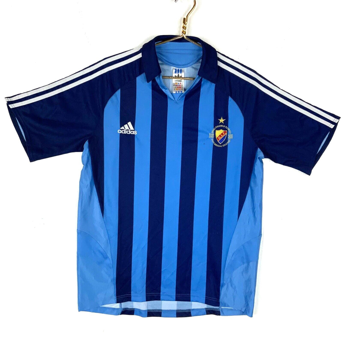 Djurgrdens IF Fotboll Adidas Jersey Size Medium Blue 2005 Swedish Soccer Y2K Jersey – Soft Feel · Top Pick For Any Outfit