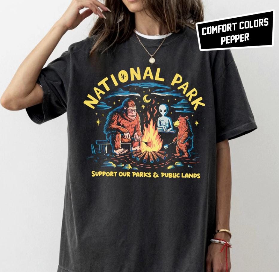 Support Our Parks Public Lands Funny T shirt Protect Our National Parks Shirt Parks Over Profit Granola Girl Shirt Graphic Tee – Feel-Good Design · Great Gift For Fans