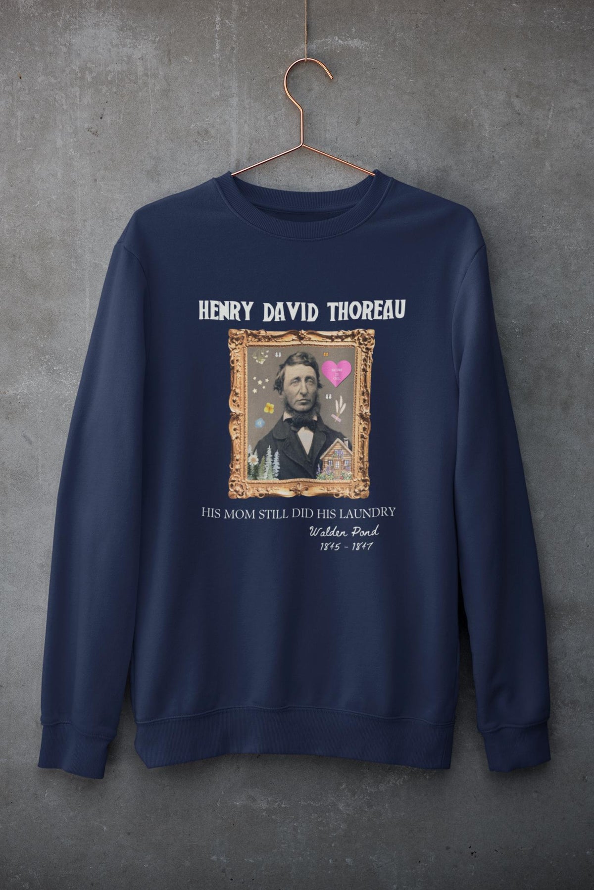 Henry David Thoreau American History Major Gift Sweatshirt for Bookworm Who Loves 19th Century Philosophy Walden Pond Literature Teacher Sweatshirt – Easygoing Wear · Top Pick For Any Outfit