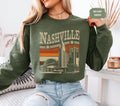 Nashville Music City Sweatshirt Music Lover Gift Crewneck Jumper Nashville TN Souvenir Unisex Pullover Music Festival Apparel Sweatshirt – Bold Style · Must-Have Style