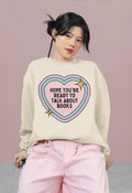 Reading Teacher School Librarian Sweatshirt with Heart Hope You39re Ready to Talk About Books Silly Bookish Literature Shirt for Bookworm Sweatshirt – Easygoing Wear · High-Quality Print