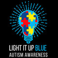 Light It Up Blue Autism Awareness Ribbon PNGPuzzle Piece Design Digital DownloadAutism RibbonLight It Up BluePuzzle Piece PNGBlue Graphic Tee – Bold Style · Great Gift For Fans