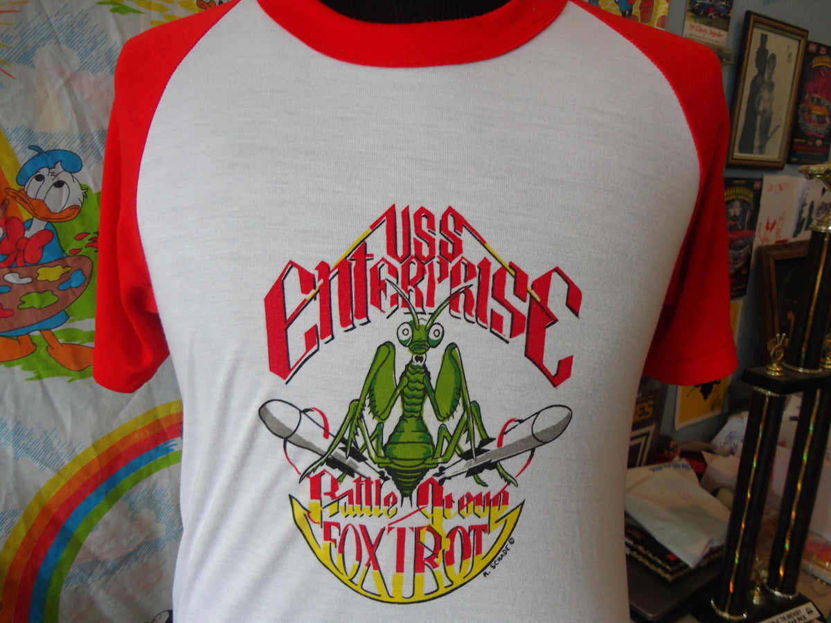 Vintage 8039s USS Enterprise Battle Group Fox Trot T Shirt M Graphic Tee – Warm & Stylish · High-Quality Print
