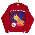 Vintage Philadelphia 76ers Sweatshirt Large Red Nba Basketball 80s 90s Usa Sweatshirt – Everyday Comfort · Top Pick For Any Outfit
