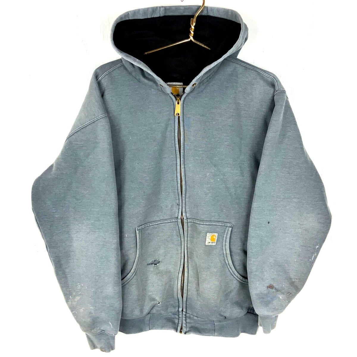 Carhartt Active Lined Sweatshirt Hoodie Jacket XL Blue Full Zip Workwear Hoodie – Cozy Vibes · Top Pick For Any Outfit