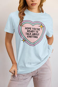 Cute Knitting Lover Tee Shirt for Mom Who Loves Knitting Funny Saying Knit Lover TShirt with Heart Silly Mother39s Day Gift for Grandma Graphic Tee – Warm & Stylish · Top Pick For Any Outfit