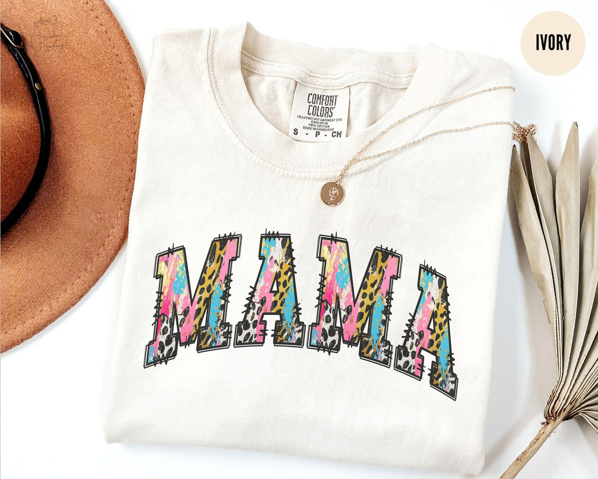 Leopard Mama Shirt New Mom Gift Denim Print Mommy Tshirt Oversized 9039s Mom Shirt Mommy Outfits First Time Mothers Day Graphic Tee – Fan Favorite · Must-Have Style