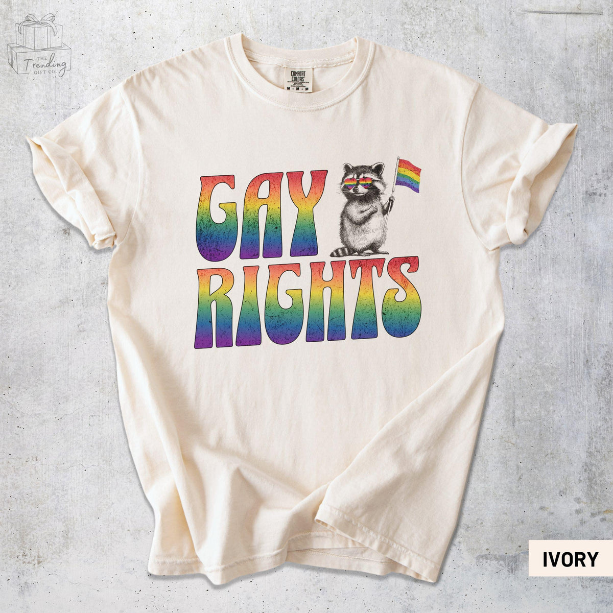 LGBTQ Ally Shirt Gay Rights Rainbow Flag TShirt Funny Raccoon Tshirt Feral Queer Clothing Retro Lesbian Bisexual Social Justice Shirt Graphic Tee – Soft Feel · Top Pick For Any Outfit