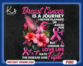 Hummingbird Breast Cancer Is A Journey Png Breast Cancer Awareness Shirt Design For Survivors And Supporters Pink Ribbon Breast Cancer Png Graphic Tee – Fan Favorite · Perfect For Daily Wear