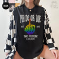 Rainbow Pride Shirt The Future is Inclusive Tee Trans Rights Top LGBTQ Gift Skeleton Gay Pride or Die Tshirt Social Justice Shirt Graphic Tee – Soft Feel · Must-Have Style