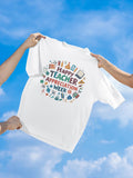 Cool Teacher Gifts Colorful quotHappy Teacher Appreciation Weekquot T Shirt with Educational Icons Perfect for Teachers39 Week Celebrations Graphic Tee – Cozy Vibes · Trending Graphic Apparel