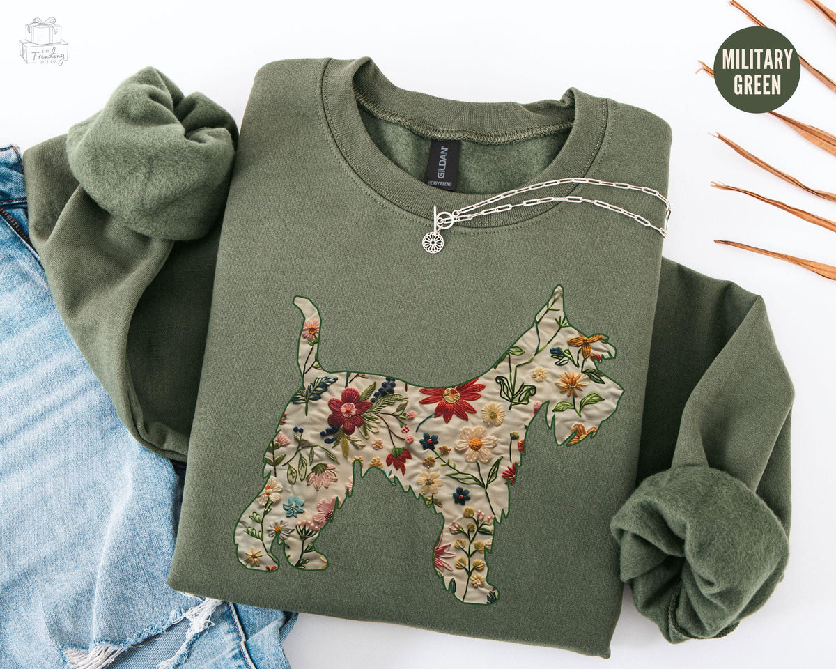 Wildflower Miniature Schnauzer Shirt Dog Mama Crewneck Floral Schnauzer Lover Dog Shirt Mothers Day Sweater Funny Pet Owner Gift Graphic Tee – Cozy Vibes · Trending Graphic Apparel