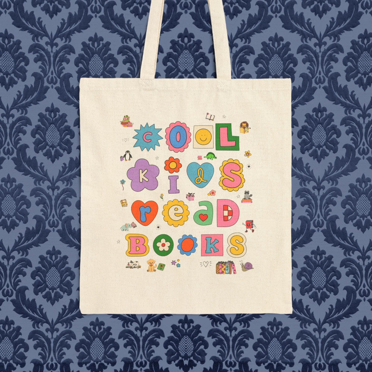 Cute Book Reading Teacher Tote Bag for School Librarian or Elementary School Teacher Adorable Y2K Aesthetic Tote for Book Lover or Bookworm Tote Bag – Premium Graphic · High-Quality Print