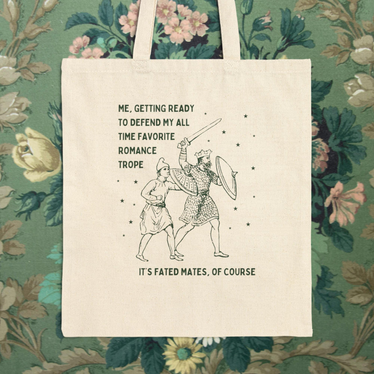 Funny Romantasy Reader Tote Bag for Bookworm Who Loves Fated Mates Romance Tropes Silly Book Lover Tote Gift for Fantasy Romance Reader Tote Bag – Cozy Vibes · High-Quality Print