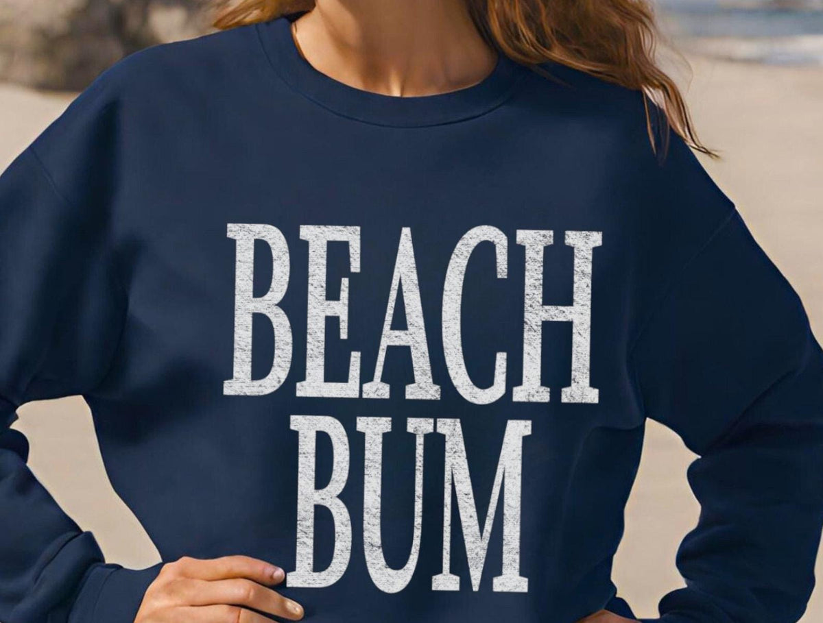 Beach Bum Sweatshirt Beach Bum Shirt Beach Crewneck Spring Break Sweatshirt Beach Pullover Summer Sweater Sweatshirt – Soft Feel · Trending Graphic Apparel