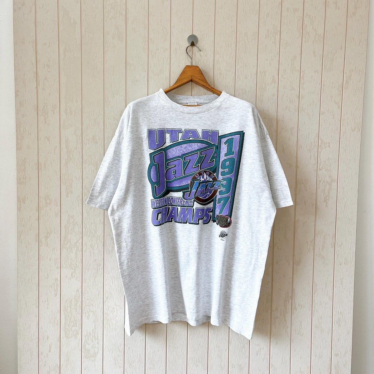 Vintage 90s Utah Jazz t shirt vintage 1997 Jazz NBA t shirt vintage Logo 7 t shirt size XXL Graphic Tee – Cozy Vibes · High-Quality Print