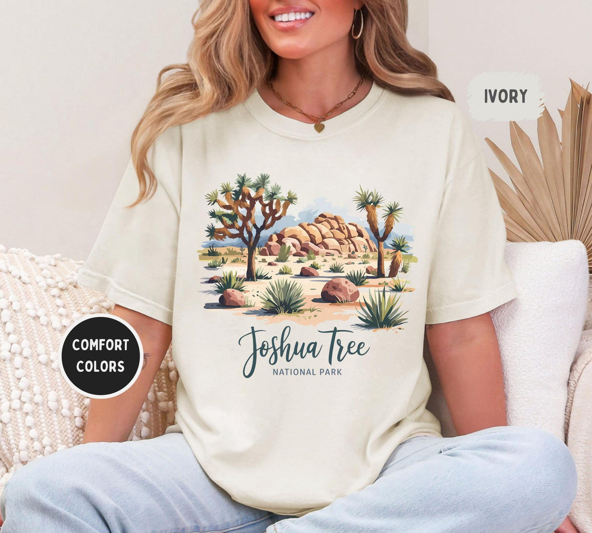 Joshua Tree National Park Unisex Tshirt Comfort Colors Shirt Nature Lover Gift Outdoor Adventure Apparel Desert Logo Tee Graphic Tee – Warm & Stylish · Trending Graphic Apparel