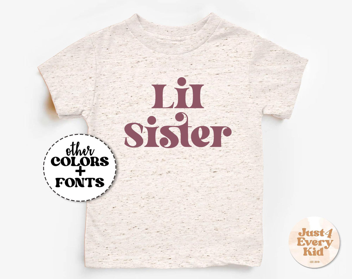 Little Sis Baby Bodysuit Lil Sister Toddler Shirt Lil Sis Tee Little Sister Outfit Little Sister Bodysuit Little Sister Toddler Shirt Graphic Tee – Everyday Comfort · High-Quality Print