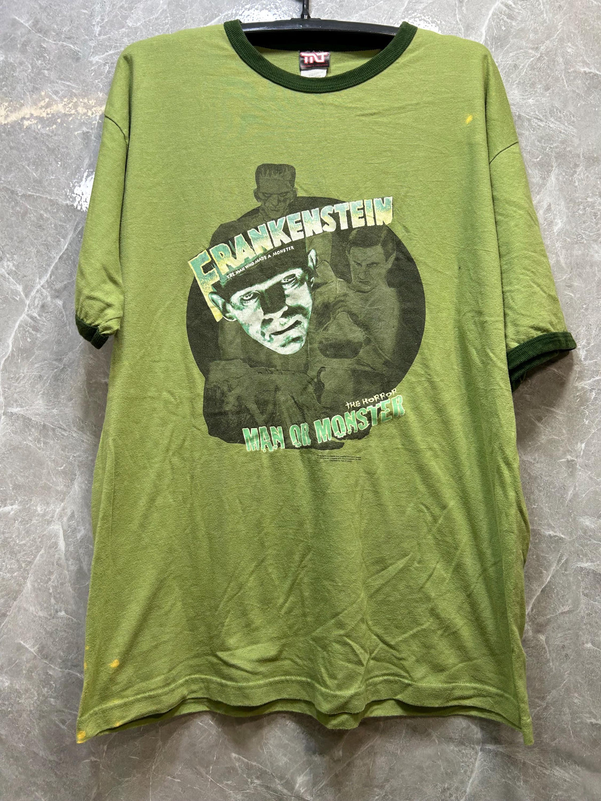 Vintage Frankenstein 00s T Shirt Size L Graphic Tee – Bold Style · High-Quality Print