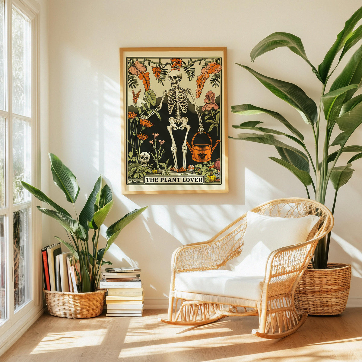 The Plant Lover Tarot Card Plant Mom Tarot Print Houseplant Art Potted Plant Wall Art Botanical Tarot Decor Plant Lover Gift Idea Graphic Tee – Warm & Stylish · Perfect For Daily Wear