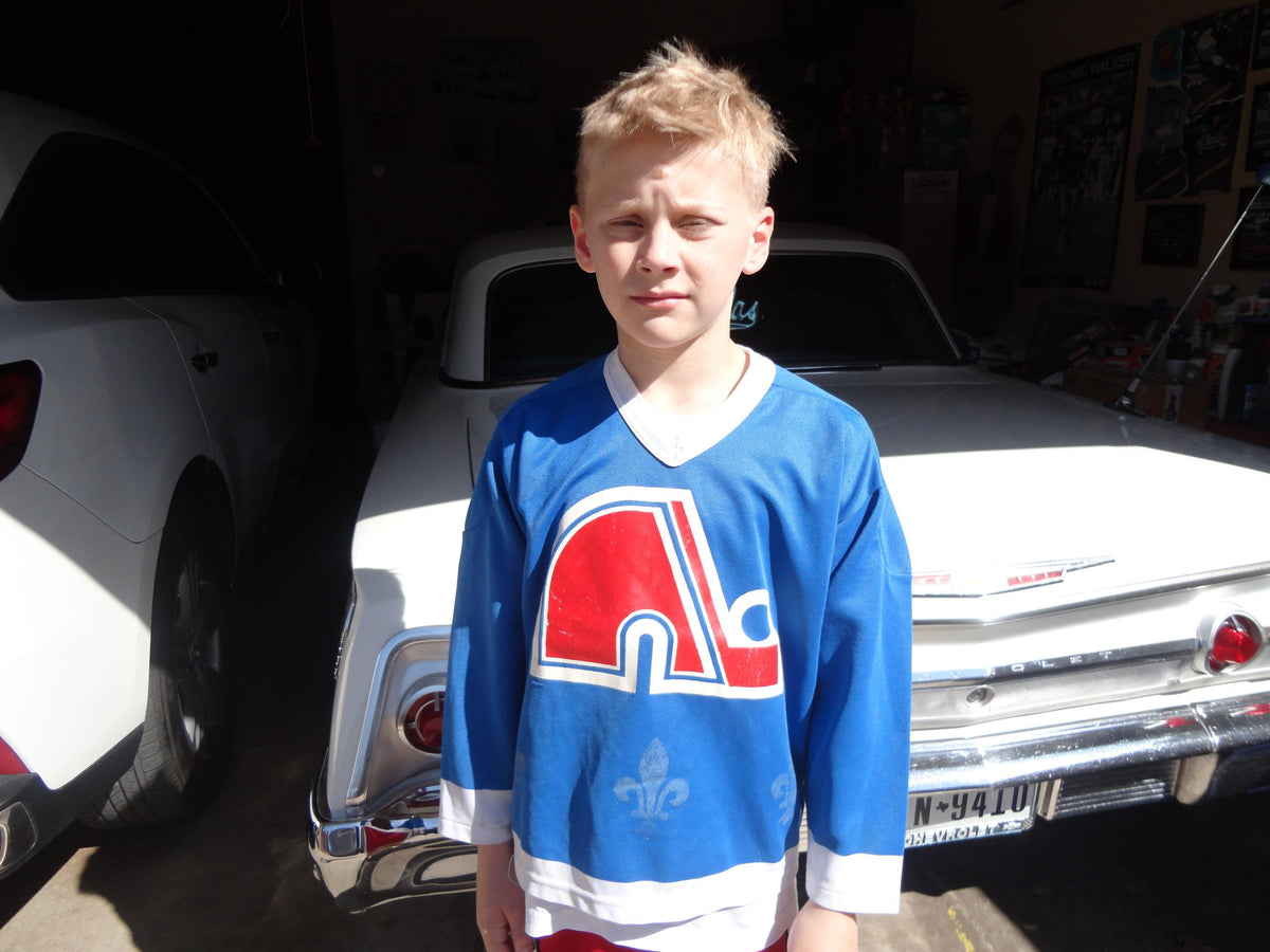 Vintage 70s 8039s NHL Quebec Nordiques Hockey Jersey Boys Medium Jersey – Soft Feel · High-Quality Print