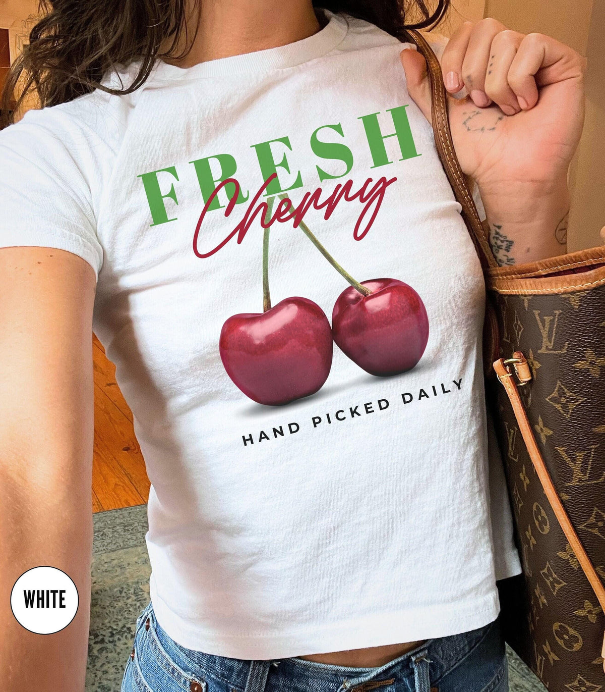 Cherry Baby Tee Y2K Graphic Cute Crop Top Fruit T Shirt 90s Clothing Retro Cherry Preppy Stuff Top2000s Downtown Girl Trendy Gift Teens Graphic Tee – Feel-Good Design · Top Pick For Any Outfit