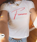 Femme Subtle Lesbian Baby Tee Butch Bait Sapphic Shirt WLW Lesbian Girlfriend Gift Queer Fashion I Let Femmes Top Me T Shirt Pride T Graphic Tee – Premium Graphic · Great Gift For Fans