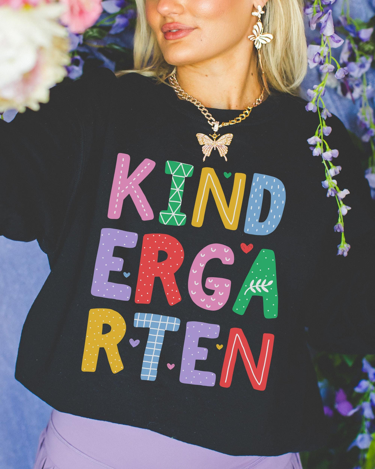 Kindergarten Teacher Sweatshirt for New Teacher Elementary Education Graduation Gift Colorful 90s Aesthetic Kindergarten Assistant Shirt Sweatshirt – Easygoing Wear · Perfect For Daily Wear