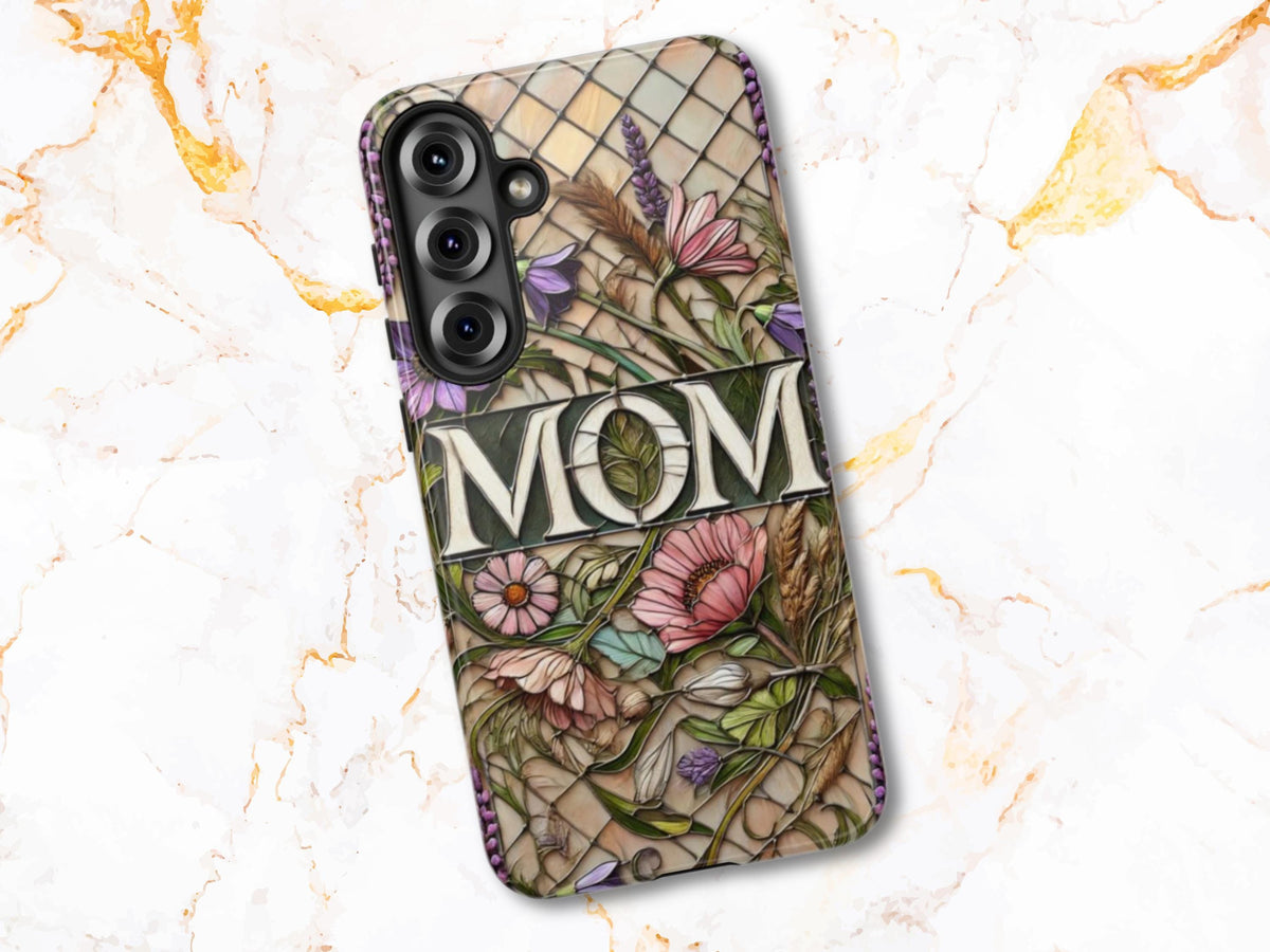 Mother39s Day Faux Stained Glass Android Phone Case Floral Aesthetic Gift for Mom Tough Case Phone Cover Google Pixel Samsung Galaxy Graphic Tee – Cozy Vibes · Trending Graphic Apparel