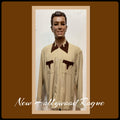 HR032 Vintage 194039s5039s two tone hand finished western detail gabardine shirt by Hollywood Rogue Graphic Tee – Easygoing Wear · Top Pick For Any Outfit