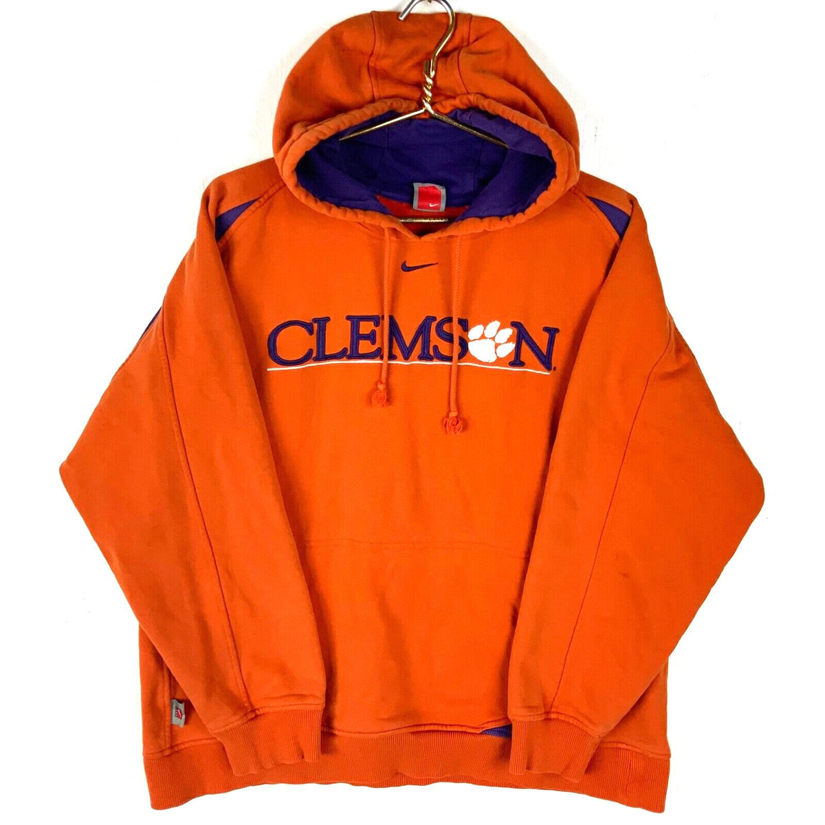 Clemson Tigers Nike Sweatshirt Hoodie Size Medium Orange Ncaa Center Swoosh Hoodie – Cozy Vibes · Trending Graphic Apparel