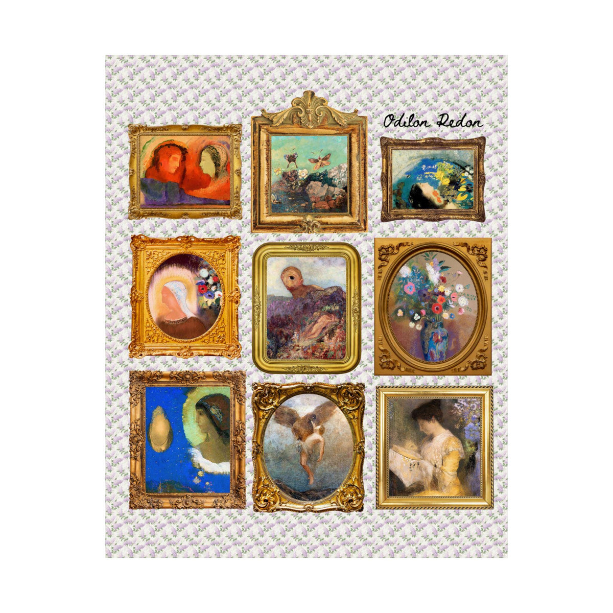 Odilon Redon Art History Poster Print French Art History 19th Century PostImpressionism and Symbolism Art Movement Humanities Major Gift Graphic Tee – Bold Style · High-Quality Print