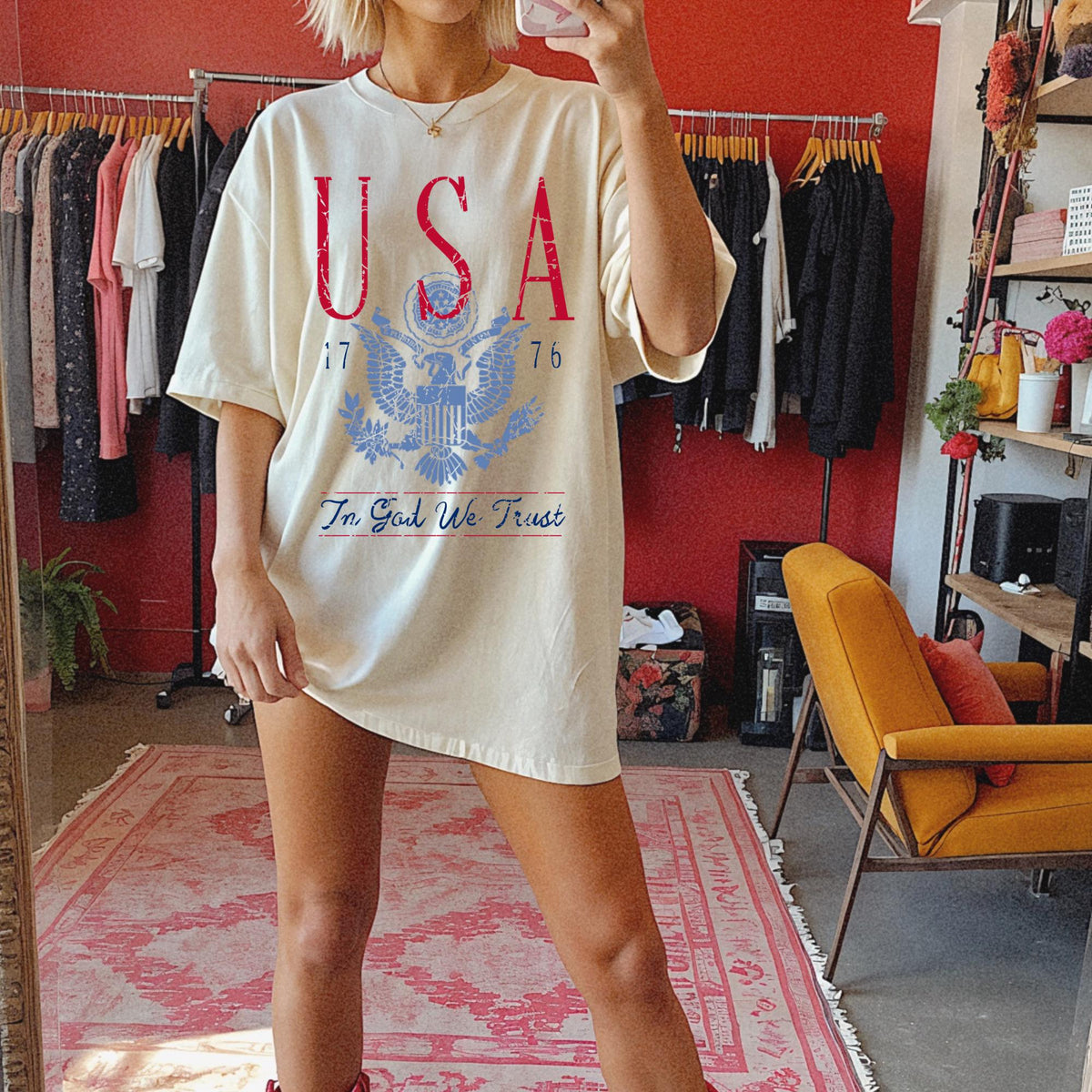 USA Tshirt July 4th Tee Independence Day Shirt TShirt Usa Patriotic Tee 4th of July Party TShirt Trendy Usa Celebration Shirt Graphic Tee – Cozy Vibes · Top Pick For Any Outfit
