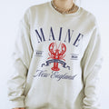 Maine Sweatshirt Lobster Sweatshirt Maine New England Shirt Fisherman Aesthetic Coastal Sweatshirt Beach Shirt Gift for Travel Love Sweatshirt – Aesthetic Look · Top Pick For Any Outfit