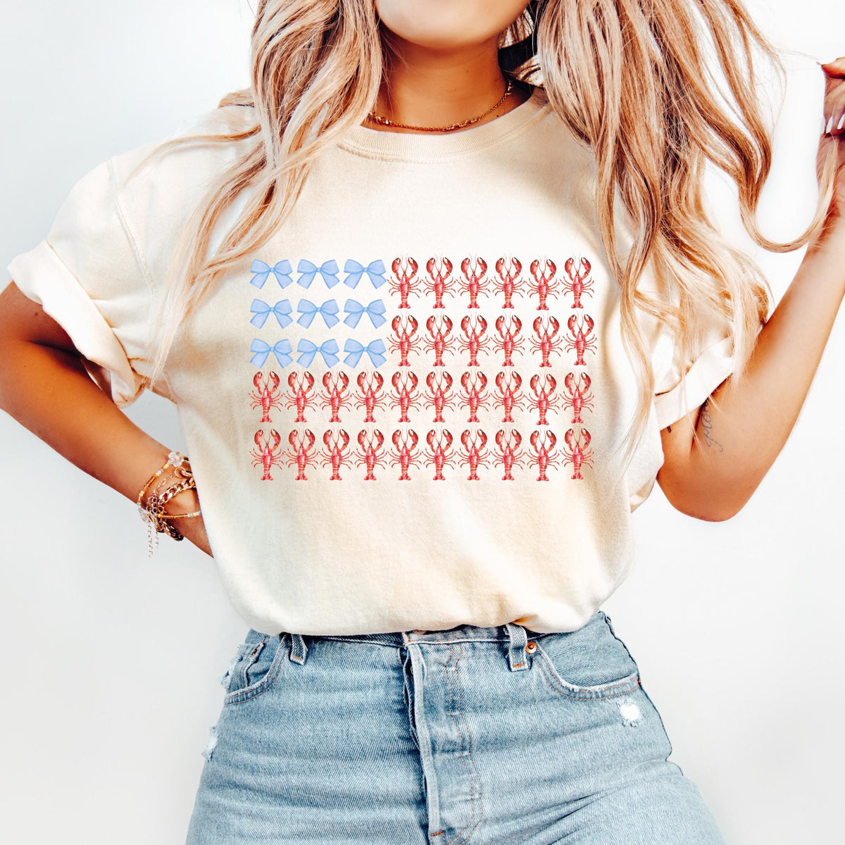 Lobster Shirt July 4th Tee Independence Day Shirt TShirt Usa Patriotic Tee 4th of July Party TShirt Trendy Usa Celebration Shirt Graphic Tee – Warm & Stylish · Great Gift For Fans