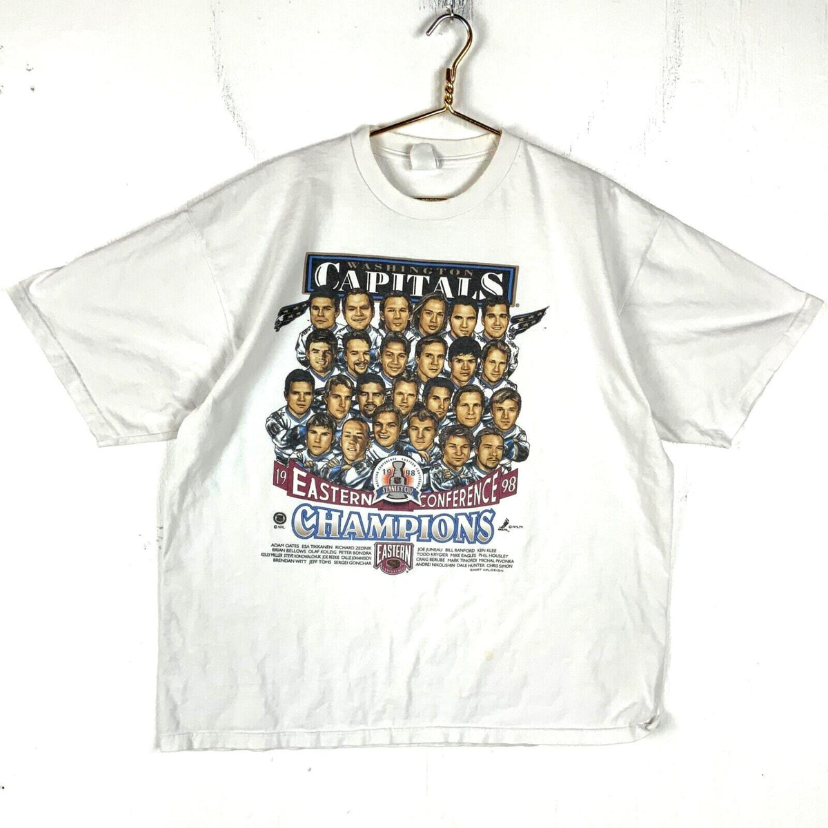 Vintage Washington Capitals Caricature TShirt 2XL Nhl 1998 Eastern Champs 90s Graphic Tee – Easygoing Wear · Must-Have Style